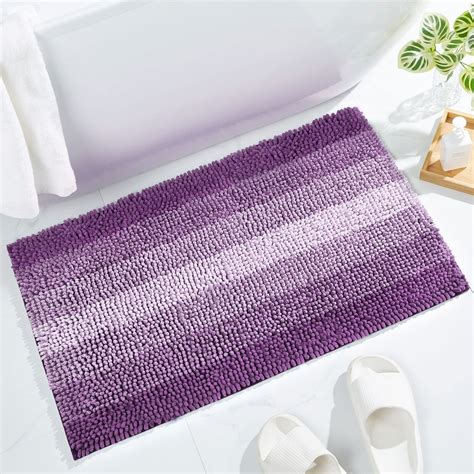 Dark Purple Bathroom Rugs Free Shipping! Garland Rug Finest Luxury 2