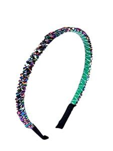 fabula by OOMPH Jewellery Sea Blue Crystal Studded Fashion Party Thin ...