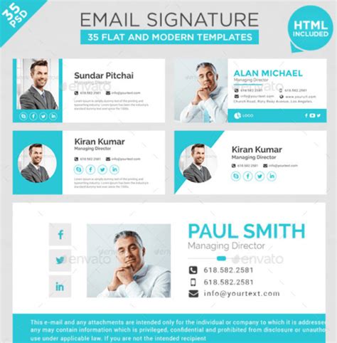 HTML Email Signature 的图像结果