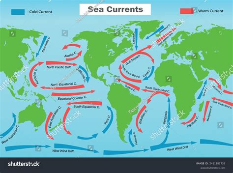 Cold Ocean Current World Map 的图像结果
