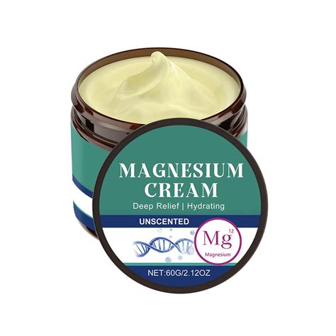 JELSUBI Magnesium Lotion, Topical Magnesium Cream for Sleep, Leg Cramps & Pain, Muscle ...