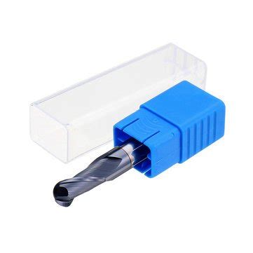 Generic R1.25Mm Ball Nose Tungsten Carbide End Mill Cutter Hrc55 Tialn ...