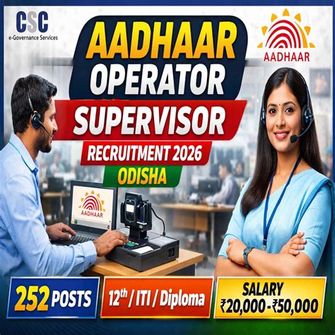 Aadhaar Services Recruitment 2026 - Apply Online For Operator ...