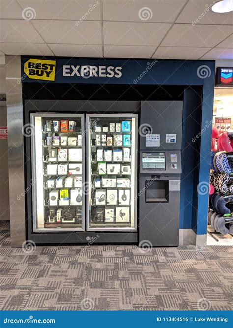 Best Buy Express Vending Machine Editorial Photo - Image of electronics ...