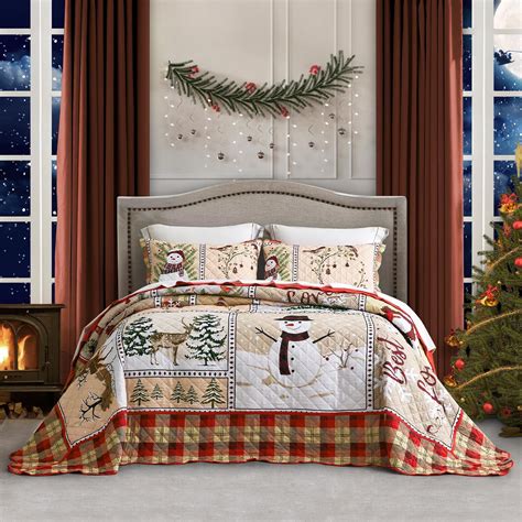 Amazon.com: Levtex Home - Yuletide Comforter Set - King Holiday ...