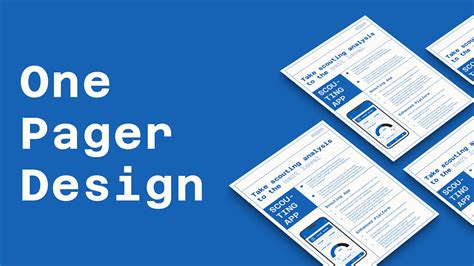 One Pager Design on Behance