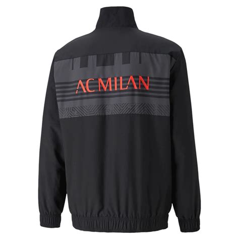 Buy Puma AC Milan 2022 Pre-match Soccer Jacket - Black/Red Blast Online ...