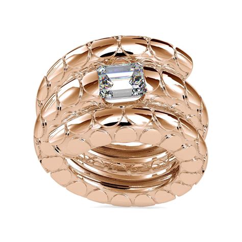 Amalgamation 1.5ct Emerald Lab Diamond Ring | Fiona Diamonds