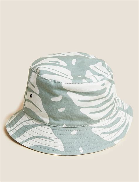 Buy Pure Cotton Reversible Bucket Hat at Marks & Spencer