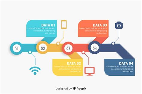 Etapas de infográfico design plano | Vetor Grátis