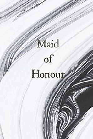 Buy Maid of Honour: Bridal Wedding Black & White Marble Effect Homework ...