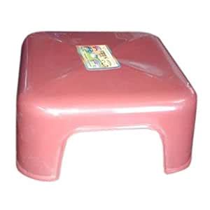 VINAYAK Plastic Bathroom Stool, Colour: Red (Size: 5"-Inches) : Amazon ...