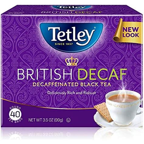 Tetley British Blend Decaffeinated Black Tea, 40 Tea Bags - Walmart.com