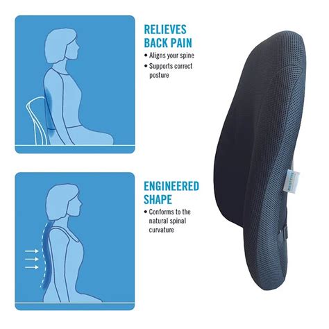 Orthopedic Back Rest Support Cushion for Office Chair with High Densit ...