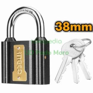 Jual Ingco Gembok Besi Hitam 38mm Iron Padlock DIPL0401 Gembok Pagar ...