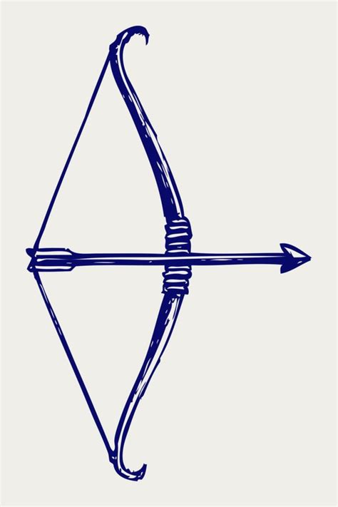 Bow and arrow drawing step by step tutorial - Artofit