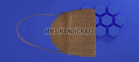 Leather Raffia Crochet Hand Bag Manufacturer, Exporter from Meerut