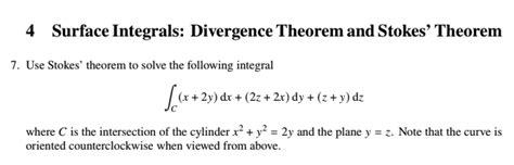 Image result for Stokes Theorem Examples