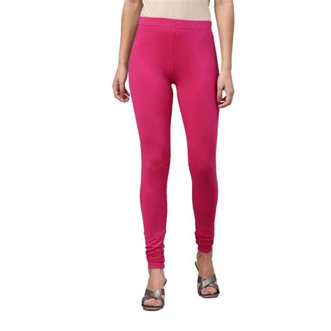 Buy Go Colors Soft Cotton Stretch Churidar For Women | Breathable, Mid ...