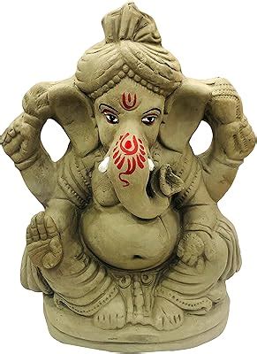 Buy SHOPMEFAST Eco Friendly Handcrafted Clay/Mud Ganpati Murti ...