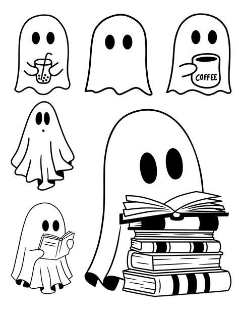 Ghost Coloring Page