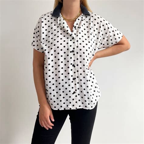 Polka Dot Blouse Size Small - munimoro.gob.pe
