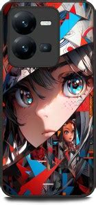 INDICRAFT Back Cover for Vivo Y35 (GIRL, ANIME, PINK, LOVELY GIRL ...