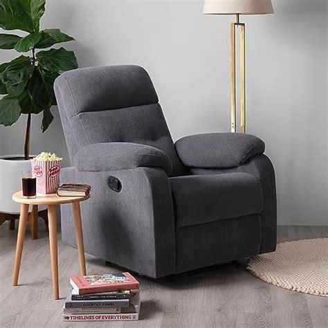 Home Centre Apollo Faux Leather 1-Seater Recliner - Brown : Amazon.in ...