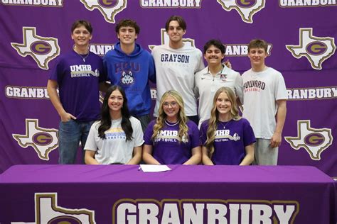 Granbury ISD Athletics recognizes eight GHS seniors on National Signing ...