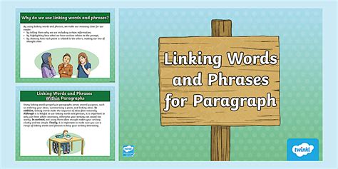 Level 3 Writing: Linking Words & Phrases for Paragraphs