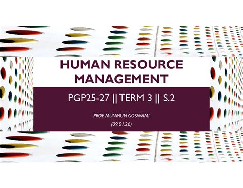 MBA25 - HRM Strategic Planning & Execution Notes (Term 3) - Studocu
