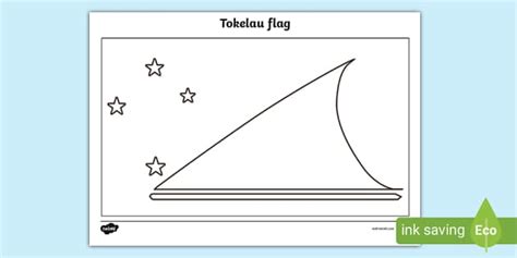 Tokelau Flag Colouring Sheet | Primary Resources | Twinkl