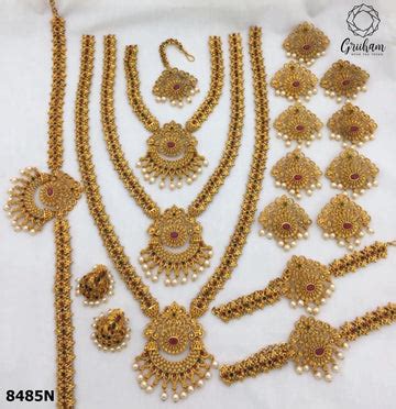 Buy gold plated artificial jewellery Necklace Combos Online - Griiham