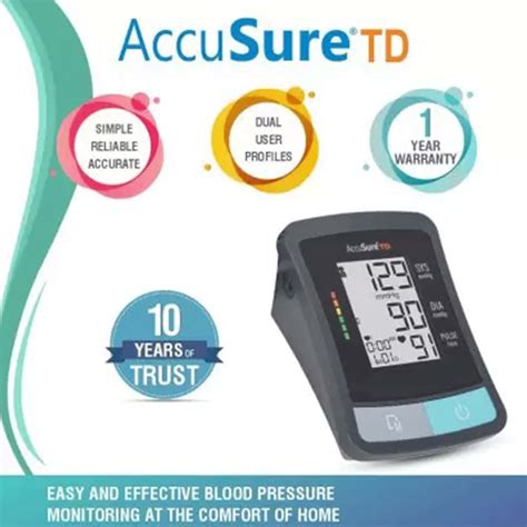 Buy ACCUSURE TD BLOOD PRESSURE MONITORING SYSTEM WITH ACCUSURE ADAPTER ...