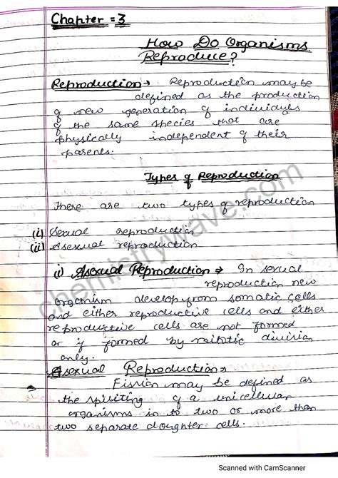 Class 10 Chapter How Do Organisms Reproduce with Notes 的图像结果