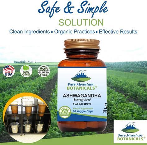 PureMountainBotanicals Pure Mountain Botanicals Ashwagandha Capsules ...