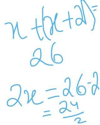 14) If the sum of two consecutive even numbers is 26, find the numbers ...