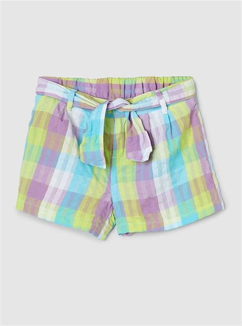 Buy Girls Checked Woven Shorts Online at just Rs. 499.0 - 1000013558644 ...