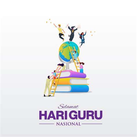 Selamat hari guru nasional. translation: happy indonesian national ...