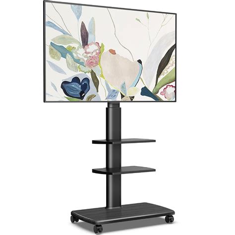 FACTORY SEALED)*** FITUEYES Rolling TV Stand, Mobile TV Cart on Wheels ...