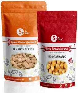 5 A Day Combo Pack of Almond With Paper Shell 500g and Himalayan ...