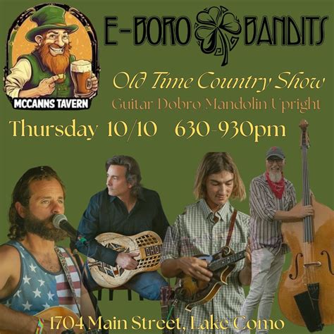 Old Time Country Show, McCann's Tavern, Belmar, 10 October 2024 | AllEvents