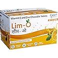 Lim-O SF Vitamin C(500mg) & Zinc, Chewable Tablets (Sugar Free) for ...