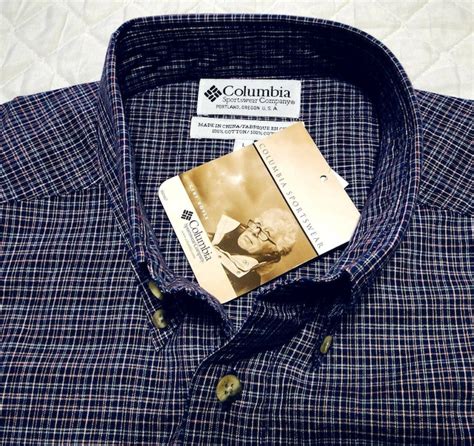 90's コロンビア COLUMBIA L/S ボタンダウン チェックシャツ long sleeve B/D shirts デッドストック ...