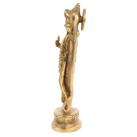 Brass Indian Lord Ram Idol Figurine Holding a Bow