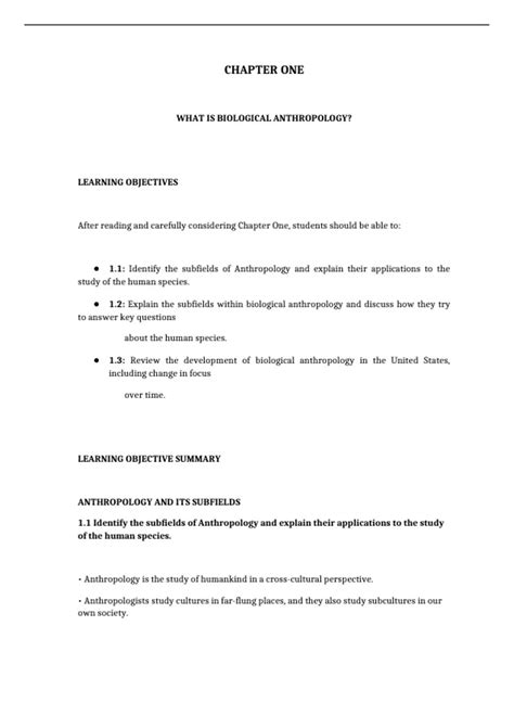 Summary Conquer 2024 Exams with [Exploring Biological Anthropology The ...