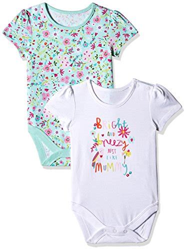 Buy Mothercare Baby Girls' Bodysuit (Pack of 2)(H6339_Light Marl_3-6 M ...