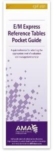 E/M Express Reference Tables Pocket Guide 2021 (Packet of 10): Buy E/M ...