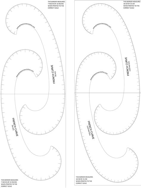 Free printable french curve ruler - fikoadd