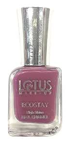 Buy Lotus Ecostay High Shine Nail Enamel - Plum Play E34, 10ml Bottle ...